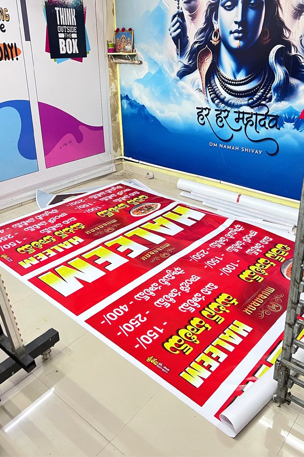 Political campaign pole flex board