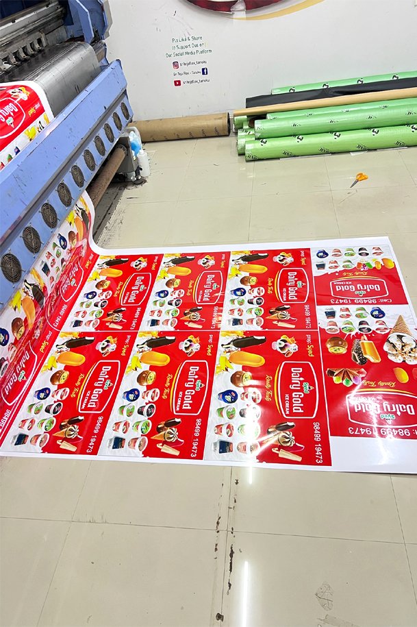 Product labels vinyl printing