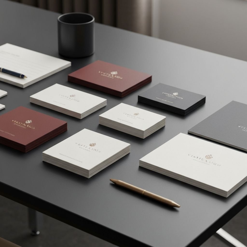 Premium visiting cards and business stationery