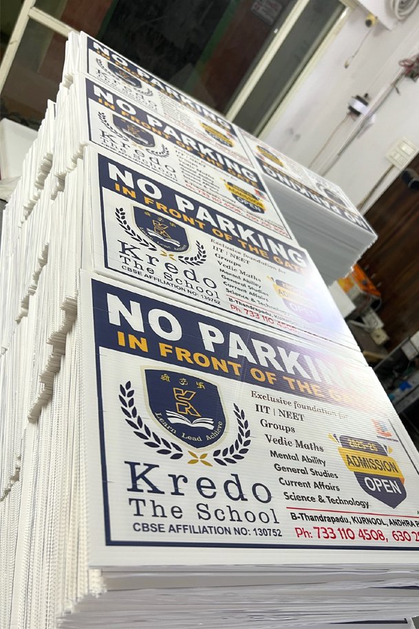 Residential apartments no parking board