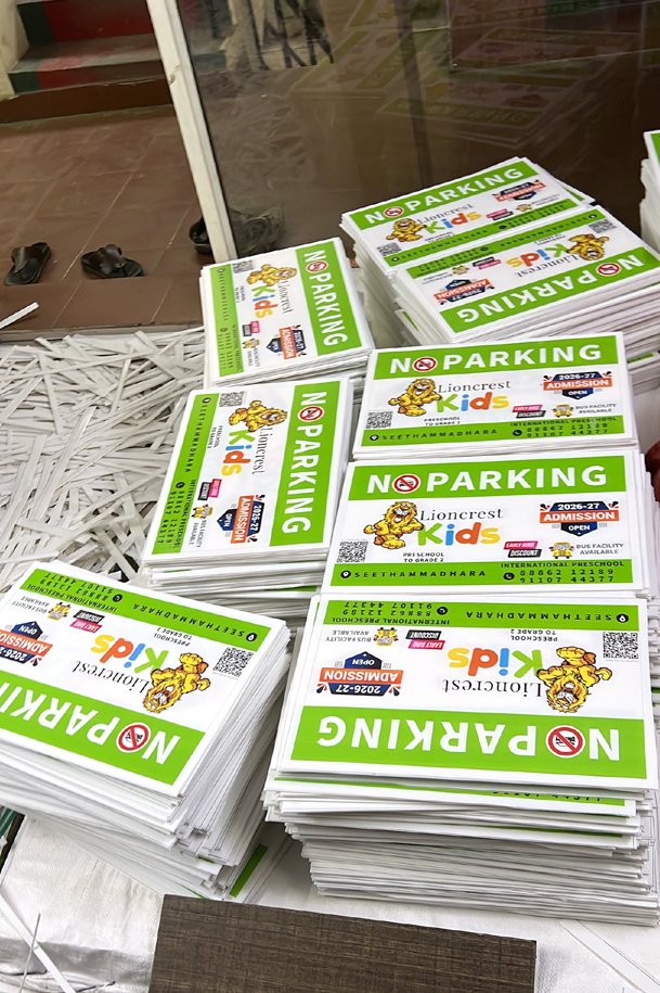 Commercial buildings no parking board