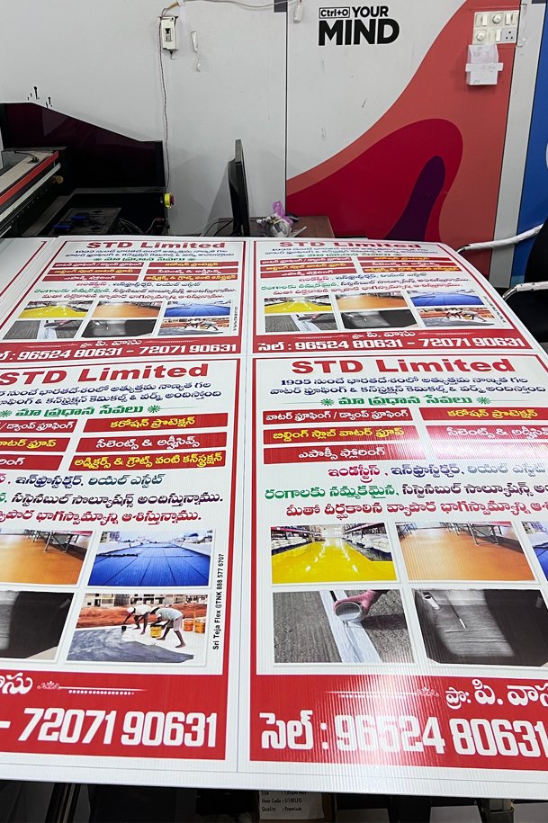 Event promotion pole flute board