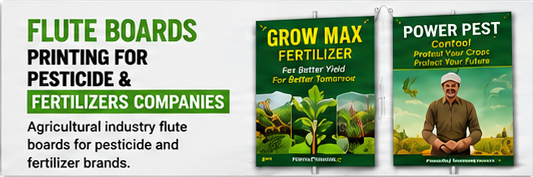 Flute Boards Printing for Pesticide & Fertilizers Companies